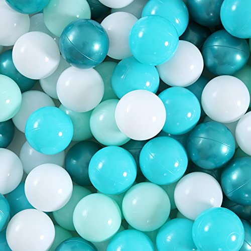 Image of Realhaha Ball Pit Balls 50 100 200 500 Play Balls Plastic Balls for Baby Girls Toddlers Kids Play Tent Pool Playhouse Playpen Party Decoration