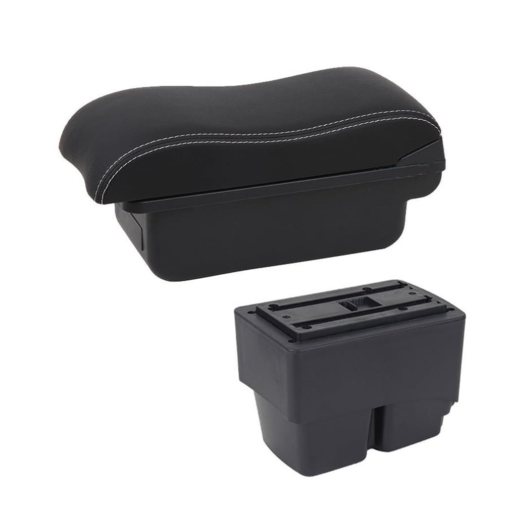 Aierdeyp C3 Black White Nousb Car Armrest Box For Ford For Fiesta Car Armrest Box
