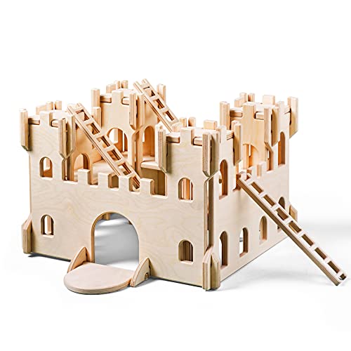 Lovelties Holzspielzeug Schloss für Kinder. Ritterburg Spielburg zum Selberbauen,, Nachhaltig Unbehandeltes…