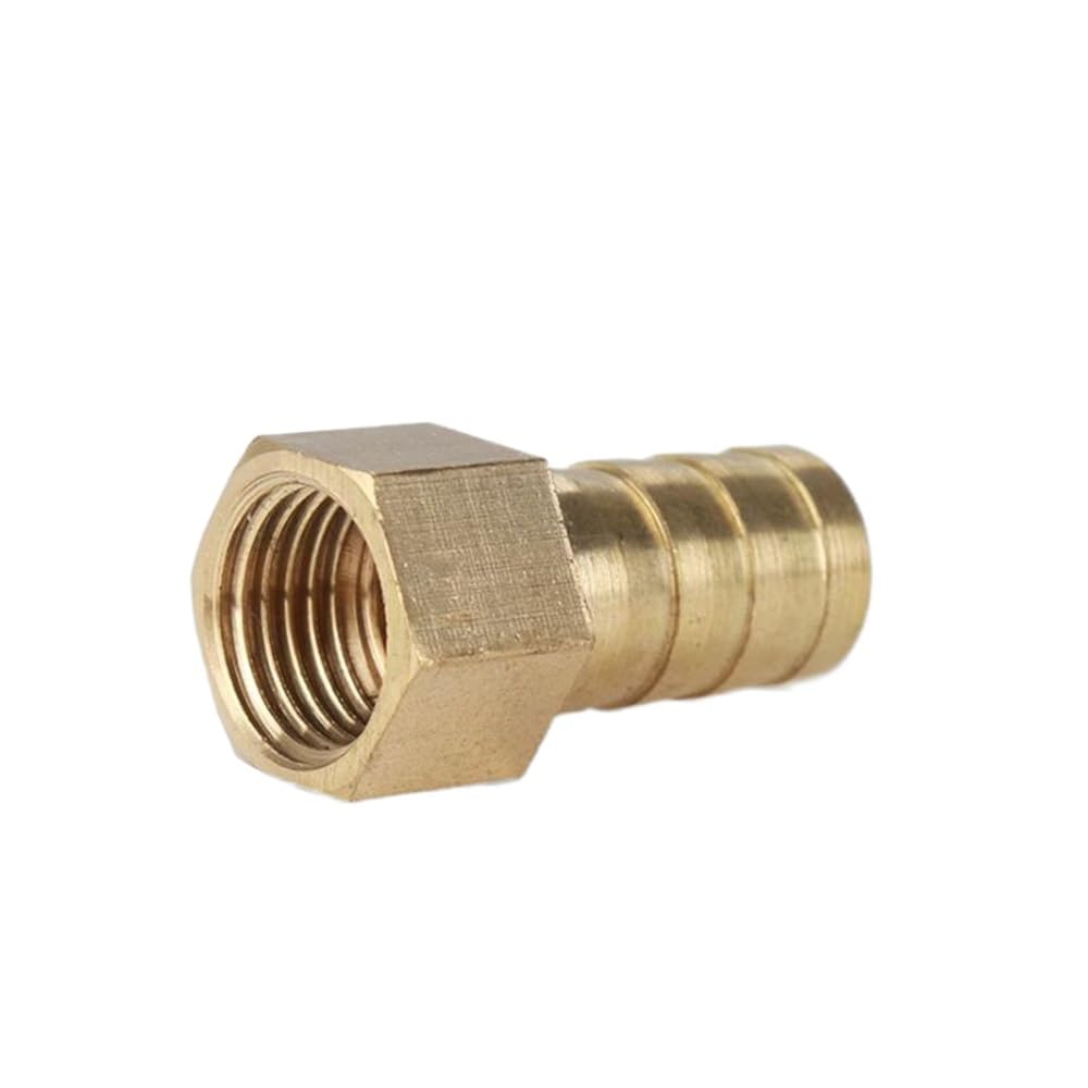 Hose Adapter Water, Female Thread Hose Tail Brass Barb Pipe Fitting, Pagoda Joint(19mm*1inch)