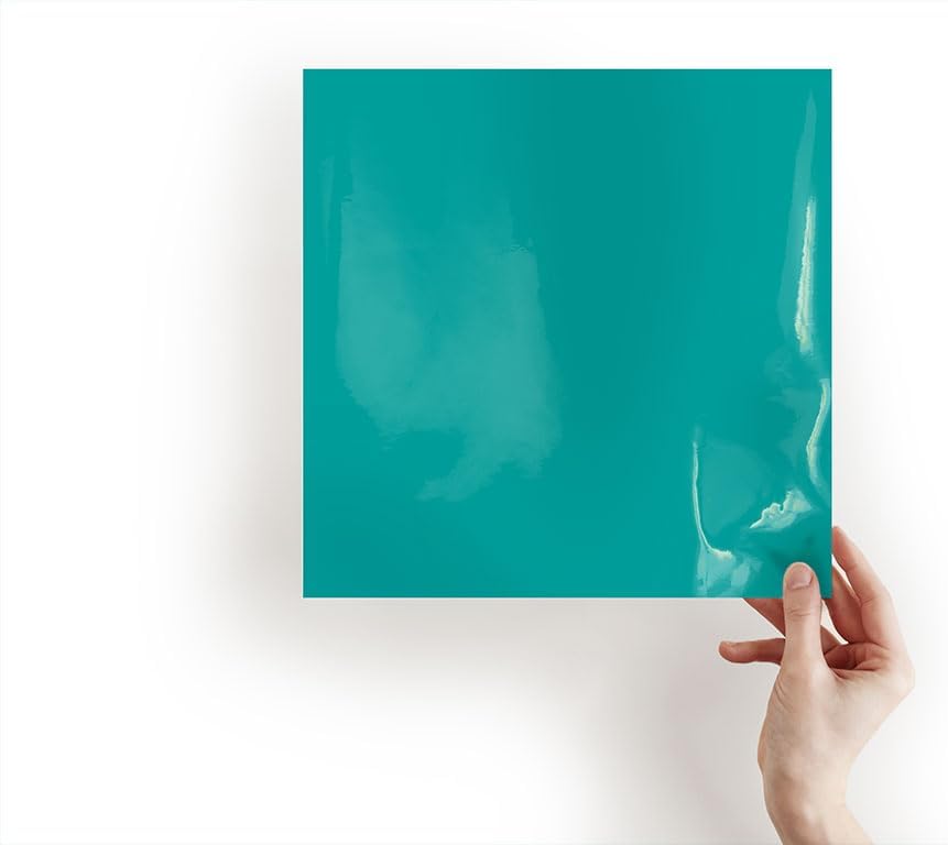 24" x 10ft Roll of Oracal 651 Turquoise Craft Vinyl - On a 1.5" Core - Adhesive Vinyl for Cricut, Silhouette, and Cameo Cutters - Gloss Finish - Outdoor and Permanent