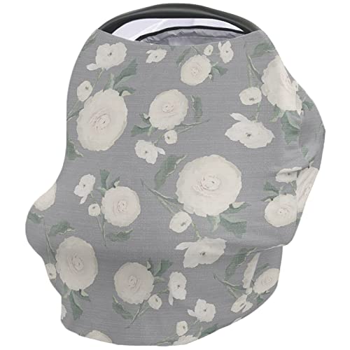 Nursing Cover for Breastfeeding Scarf, Rustic Baby Car Covers Super Soft Multi Use for Canopy Shopping Cart Cover Blanket Stroller Cover