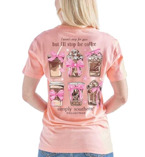 Simply Southern I Won't Stop for Gas But I'll Stop for Coffee Women's T-Shirt