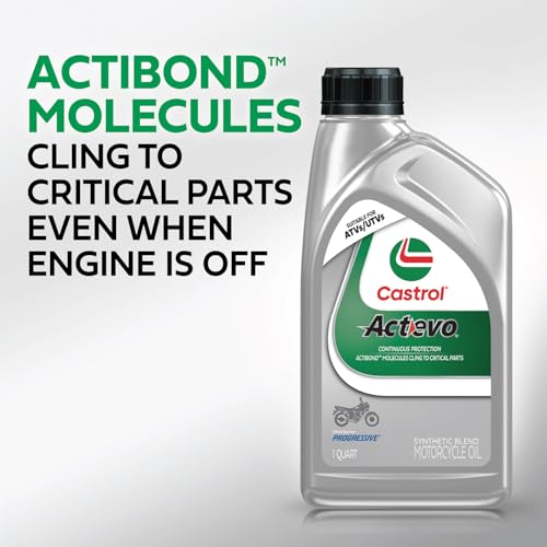 Image of Castrol Actevo 4T 20W-50 Synthetic Blend Motorcycle Oil, 1 Gallon, 3 Pack