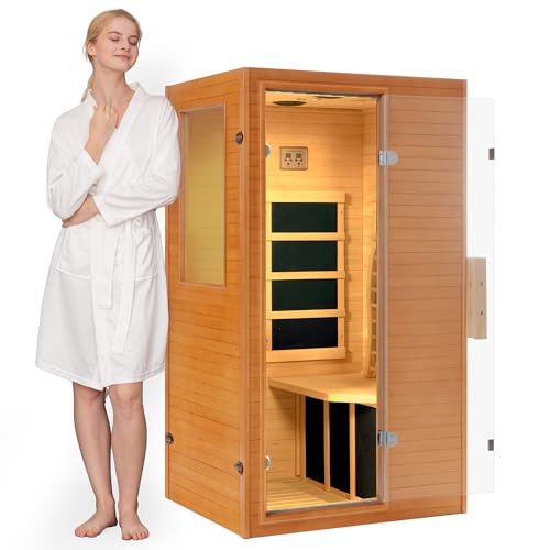 Real Relax 1-Person Hemlock Sauna
