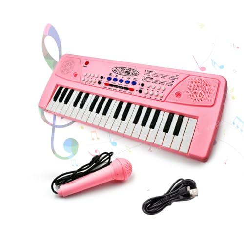 VikriDA Kids Keyboard Piano, 37 Keys Piano Keyboard with Power Option (37 Keys and 8 Tones, 8 Rhythms 4 Percussion) Pink (B08P5ZSLVP) Amazon Price History, Amazon Price Tracker