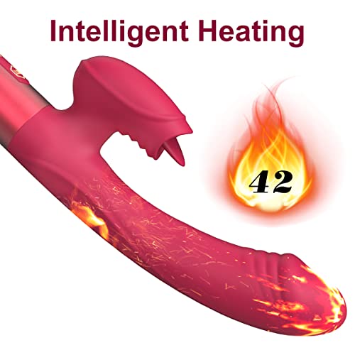 G Spot Vibrators Anal Dildo Vibrators With 10 Licking & Powerful Vibration Adult Sex Toys For Womens & Games Rechargeable Heated Rabbit Vibrators Woman Sex Toys #TOP3