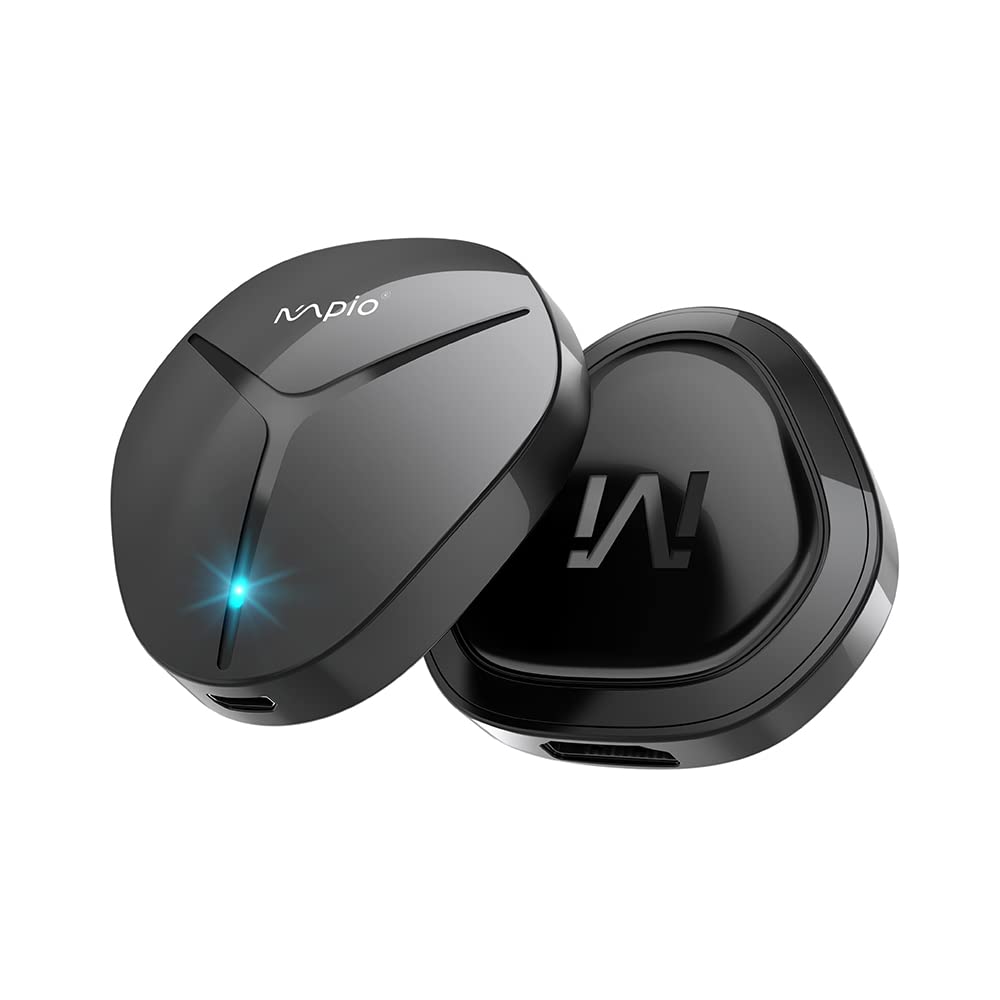 4K Wireless HDMI Display Adapter, MpioLife 2.4G/5GHz Dual Band Wireless Miracast Dongle for iPhone/iPad/Android/Mac/Window Streaming Screen to TV/Projector/Monitor,Support Airplay/Miracast/DLNA/Chrome