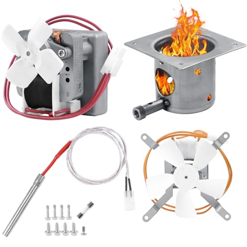 Upgrade Grills Replacement Parts Kit for Pit Boss Traeger Wood Pellet Grills Include 2.0 RPM Auger Motor Hot Rod Ignitor Fire Burn Pot Induction Fan Fit for Camp Chef Z Grills Pellet Grill