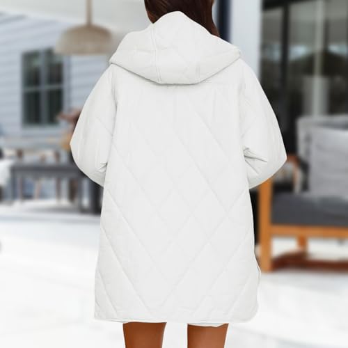 Long Jackets for Women Fashion 2025 Winter Coat Lightweight Quilted Puffer Jacket Y2k Outfit Travel Business Coat Hood4