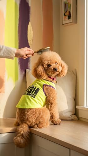 Image of CutiePaw T-Shirt for Dogs and Cats (Pack of 1) | Printed Pet T-Shirts | Dog T Shirts | Trendy Vest | Sleeveless Cotton Tshirt | Comfortable & Breathable Pet Clothing | Summer Tshirts for Dogs and Cats
