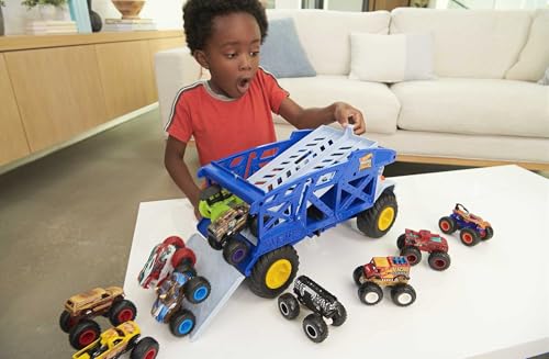 Hot Wheels Monster Trucks Rhino Rig Spielzeugtransporter, Großfahrzeug – Ansicht 2