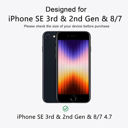 Image of Magnetic iPhone SE2 /SE3 /8 /7 case,Compatible with Magsafe, Military-Grade Protection,Slim Translucent Matte Shockproof with Anti-Scratch Anti-Fingerprint Phone Cover (transparent, iPhone SE2 /SE3 /8 /7)