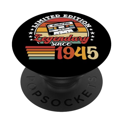 Fiesta de cumpleaños nacido en 1945. Año de cumpleaños 1945 PopSockets PopGrip Intercambiable