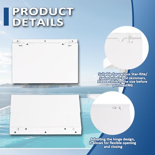 2 pack puerta skimmer para piscina modelo 08650-0022 miniatura 4