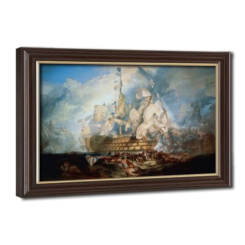 Tableau Turner Battle of Trafalgar déco murale salon élégant