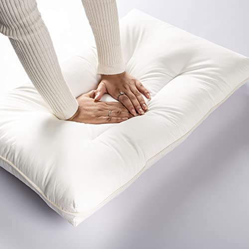 Image of Spread Spain Soyabean Pillow Standard Size Set of 2, Filling Soyabean Fiber, Orthopedic Bed Pillows, Back Side Sleeper Pillow for Neck and Shoulder Support, Soft, Machine Washable 18 inch x 27 inch