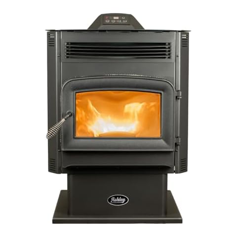 ASHLEY 1700 SQ FT PEDESTAL PELLET STOVE 90 LB HOPPER Cover