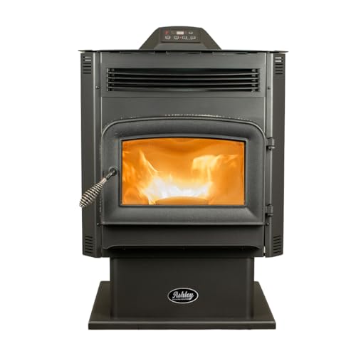 ASHLEY 2200 SQ FT PEDESTAL PELLET STOVE 90 LB HOPPER