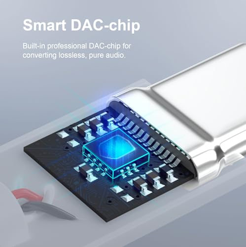 image for Duyasurs 2 Pack USB C to 3.5mm Headphone Jack Adapter, USB C to Aux Au