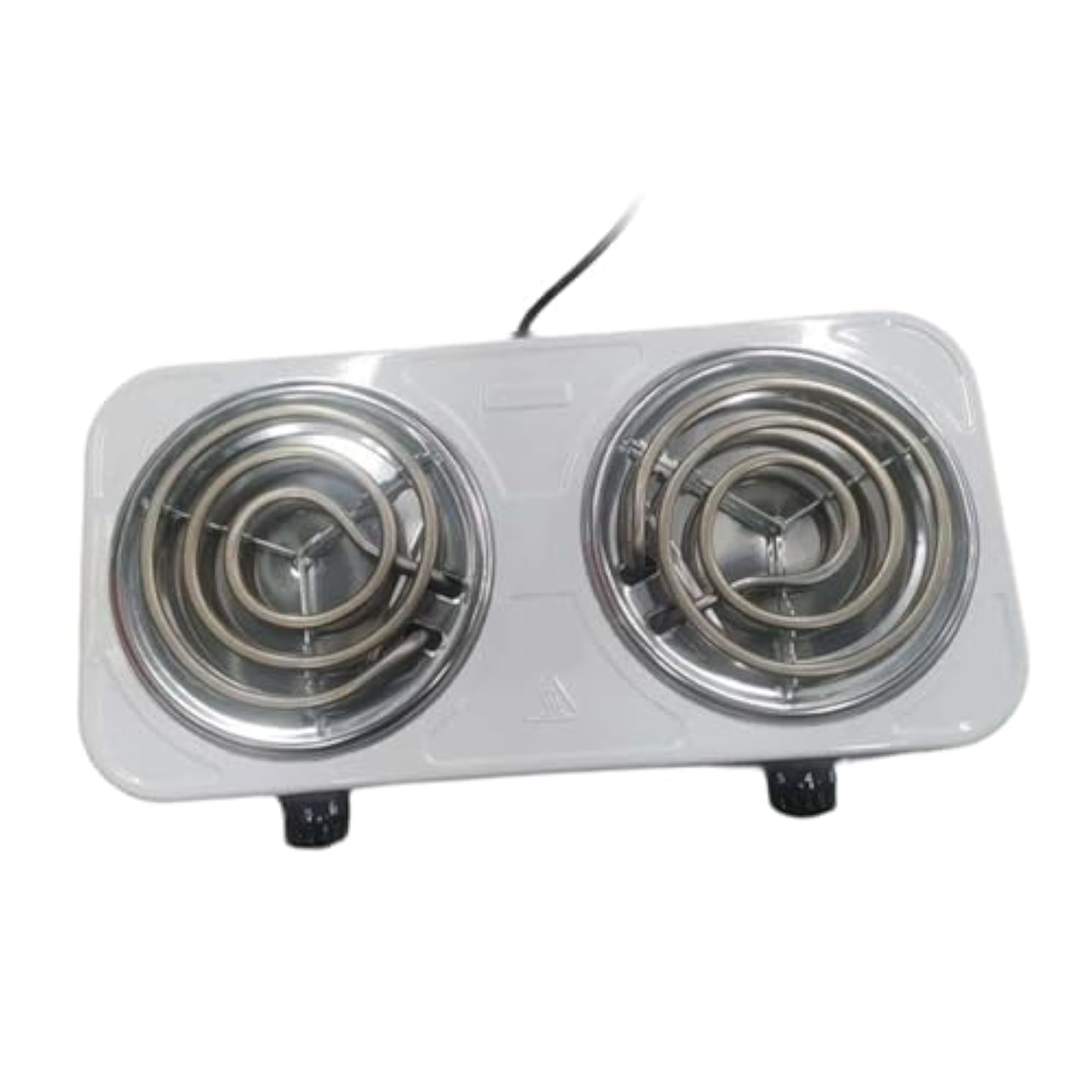 Electric Countertop Double Burner Power Indicator Lights 2 Burner Hot Plates