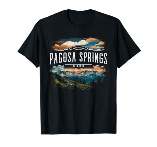 Pagosa Springs Montañas Colorado Senderismo Al Aire Libre Vintage Camiseta