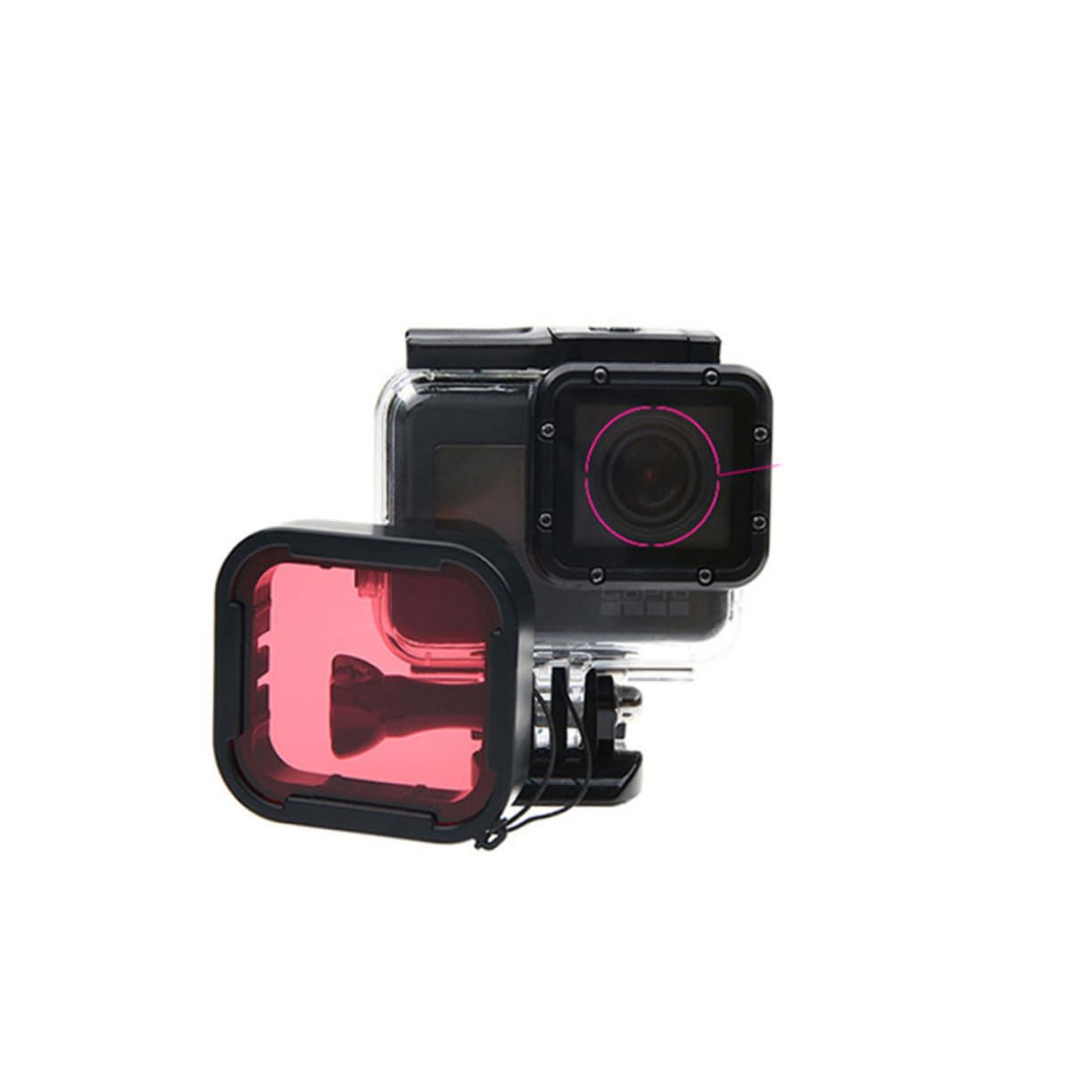 CIYODO Diving Protective Filter for 5 3pcs Lens Cover for Waterproof Camera Scratch Proof Tempered Glass