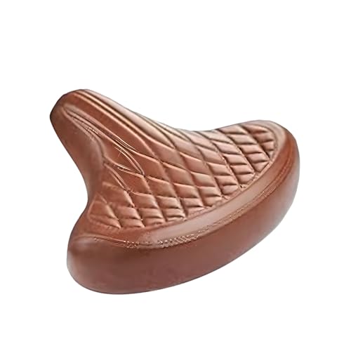 Selle de vélo en cuir grand confort rembourrage épais
