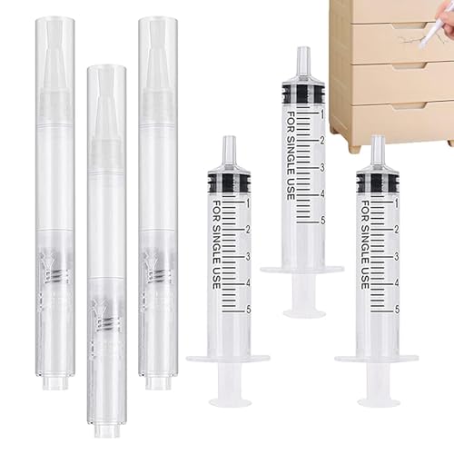 Touch-Up Paint Pen - Refillable Paint Pen Brush | Furniture Repair Set for Walls, Wood Floors, Cabinets, Desks, Stains, Scratches, Touch Ups and Cover Ups | Furniture Touchh up Kit