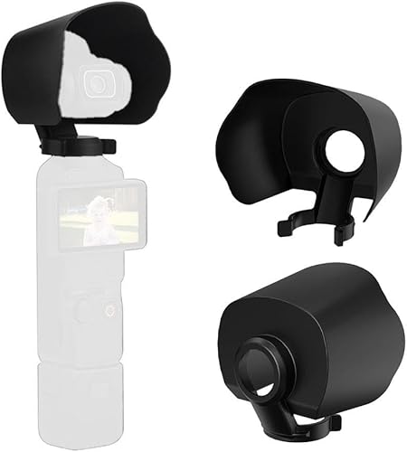 QAOlDH Parasol para lente de cámara DJI Osmo Pocket 3 Cubierta protectora antirreflejo para DJI Osmo Pocket 3 Gimbal Guard Lens Shield Cap