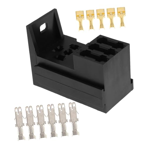 IMIKEYA Portafusibles De Relé para Coche Camión y Barco Caja De Relés De Fusibles Automotriz Marino Kit De Bloque De Fusibles Accesorio De Vehículo