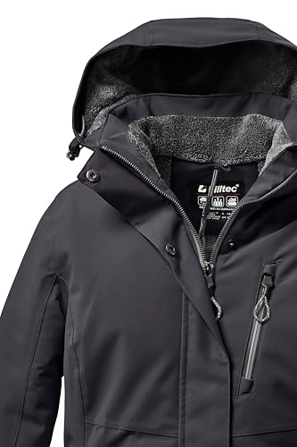 Killtec Damen Outdoorjacke Funktionsjacke mit abzippbarer Kapuze KOW 140 WMN Jckt wasserdicht, Winddicht, atmungsaktiv 00200-schwarz 42