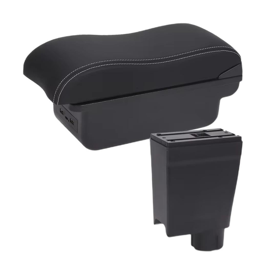 Fsozdbbpl B3 Black White 3Usb For Fiat Uno 2022 Car Armrest Box Center Console Armrest Storage Box Interior Parts
