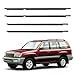 Aintier Premium Window Molding Trim Perfect Fit for for Toyota Land Cruiser 100 Series,1998-2007 for Lexus LX450 Replaces OEM 75710-60061 75720-60061 75730-60041 75740-60041 Weatherstrip Window Seal