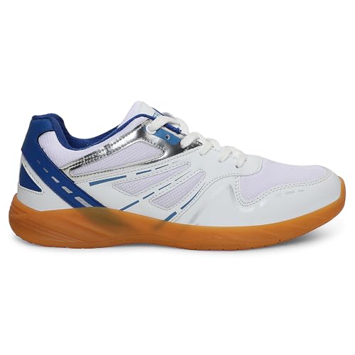 Image of Liberty Freedom S.Blue & White Tennis Shoes for Men - Memory Foam Lace-Up