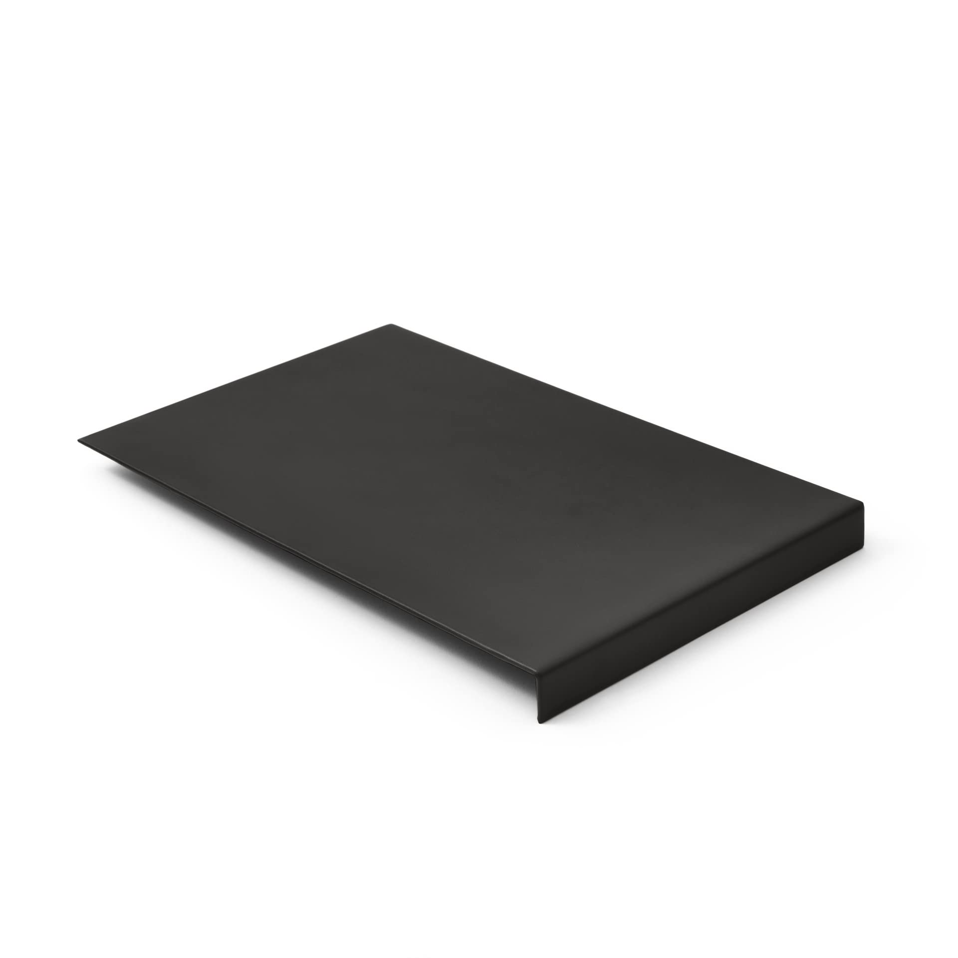 eglooh - Talia - Leather Mouse Mat Anthracite Grey - cm 20 x 32 - Mouse Pad for Desk and Office - Steel Structure with Edge Protector - Non-Slip Bottom - Entirely Made in Italy