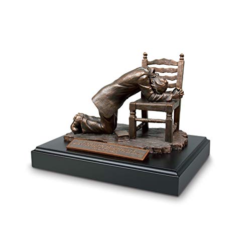 Escultura Hombre Orando Acabado Bronce 5.5 x 7.75 miniatura 1