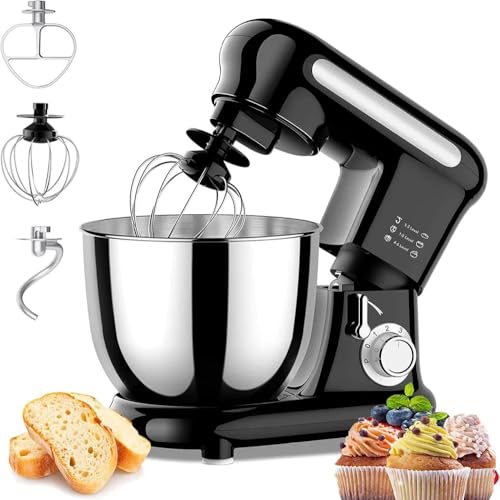 Stand Mixer, 3.5L Electric Kitchen Mixers for Baking, 6 Speeds Electric Kitchen Mixer with Dough Hook, Whisk, Beater, with Bowl, Dough Hook