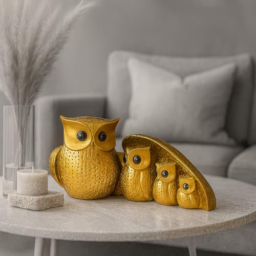 Image of Beautiful Owl Showpiece for Home & Office Decor | Owl Statue, Decorative Showpiece for Home & Office | Gift Item for Housewarming