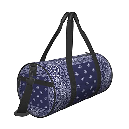 Travel Duffel Bag For Men Women-Southwestern Bandana Paisley Weekend Bag-Large Capacity Sport Gym Bag3