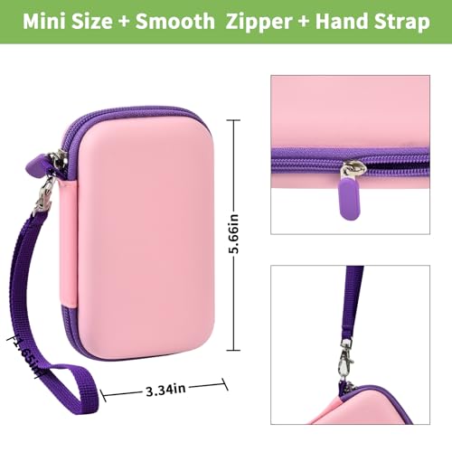 ALKOO Kids Toy Smartphone Case Compatible with Kikapabi/for Joozfee/for dancingcow/for Prysyedawn, Learning Toys Holder for Toddler Play Cell Phone, SD Card, Lanyard and Cable Accessories- Pink