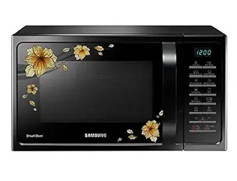 Samsung 28 L Convection Microwave Oven (MC28A5025QB/TL, Black with Pattern, slimfry)