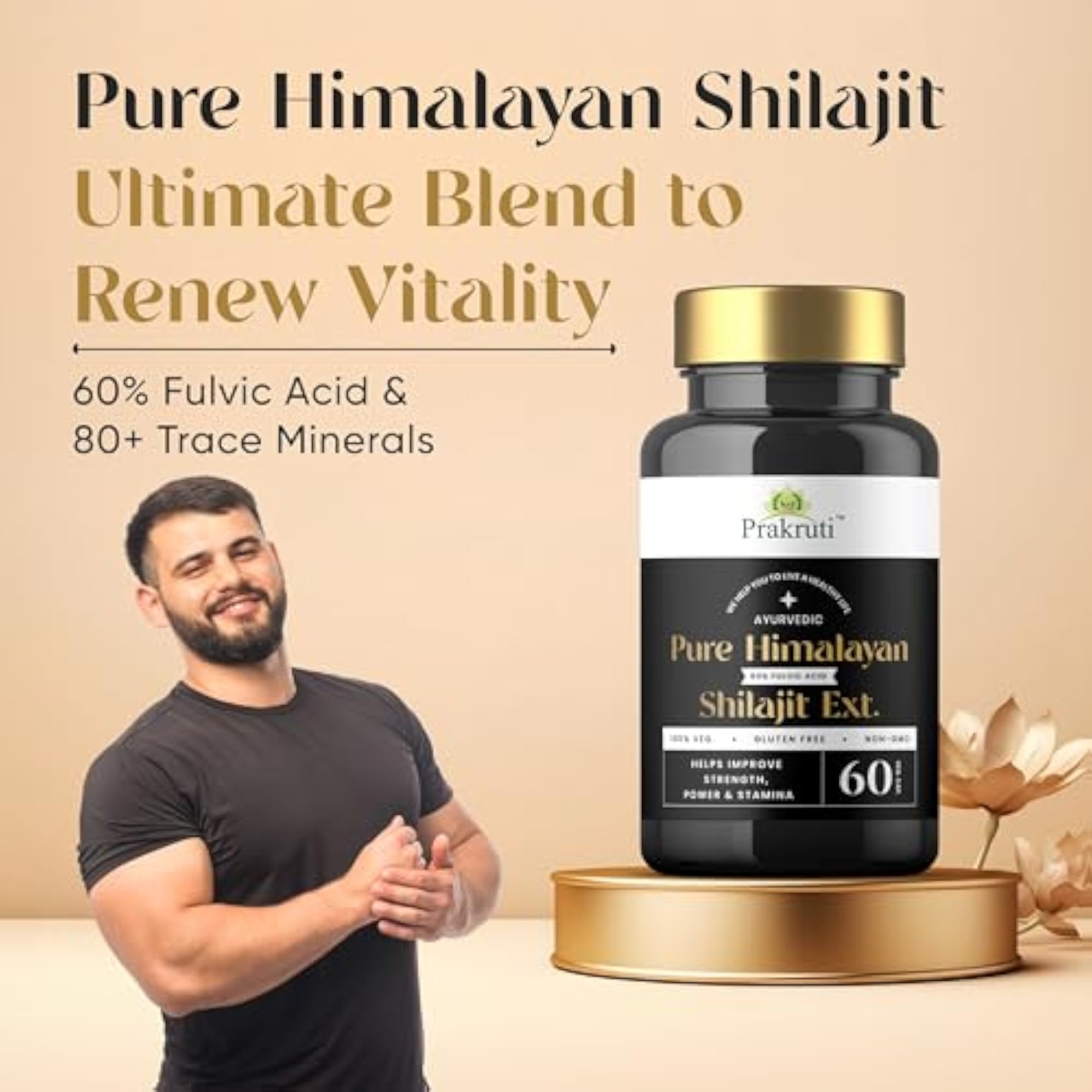Prakruti Himalayan Shilajit Veg Capsules