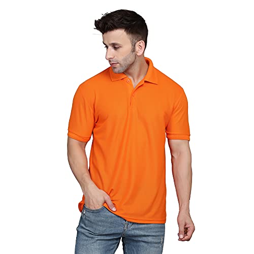 Image of INKKR Men's Combo Polo Neck Cotton Blend Solid T-Shirt (Pack of 2)
