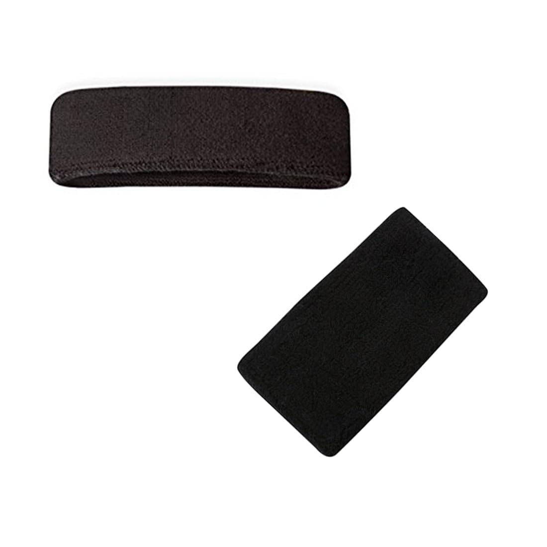 Black Elastic Headband for Men & Women | Stretch Sports Hair Band | Sweat Absorbing Workout Headband for Running, Gym, Yoga & Daily Use-image-41