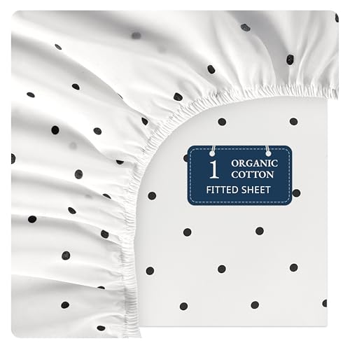 Lane Linen 100% Organic Cotton Queen Size Fitted Sheet Only (60