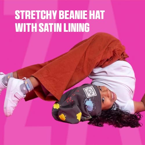 Niles and Chaz Slouchy Swagger Silk-Lined Beanie, Stretchy Beanie Hat with Satin Lining, Stylish Beanie Caps for Coily, Curly, or Wavy Hair4