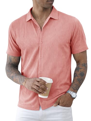 Image of Nobel Monk Men's Solid Casual Shirt |Half Sleeve | Regular Fit |Stylish Shirt for Men