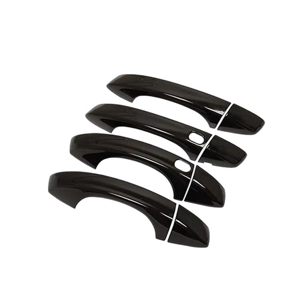 Ymyyqw 4Handle 2 Buttons Car Outer Door Handle For Q3 Mk2 F3 2019 2020 2021 2022 Gloss Black Door Handle Cover Catch Trim Styling Stickers Car Exterior Accessories