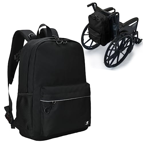 Fenrici Adaptive Backpack for Girls, Boys for All Abilities and Ages; Wheelchair Backpack with Adaptive Design; Perfect for Travel, School, and Everyday Adventure, Black